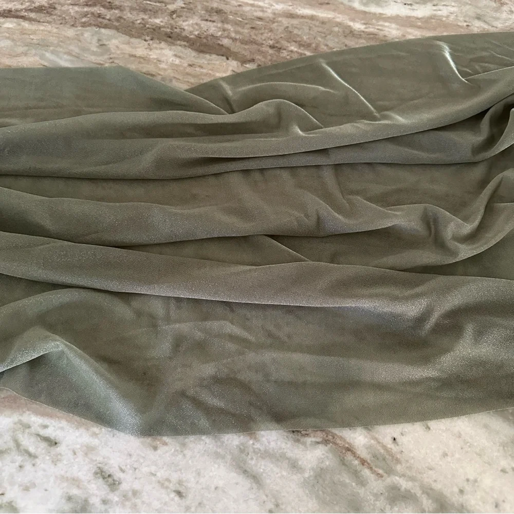 Sage Green 10ft Shimmer Table Runner